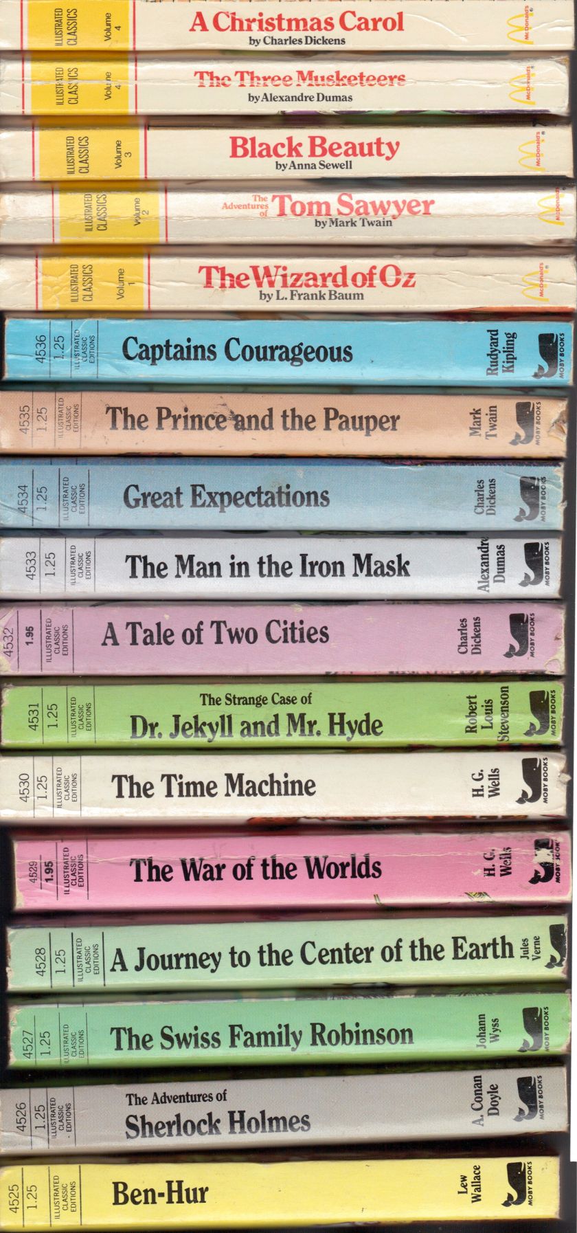 MOBY BOOKS Spines