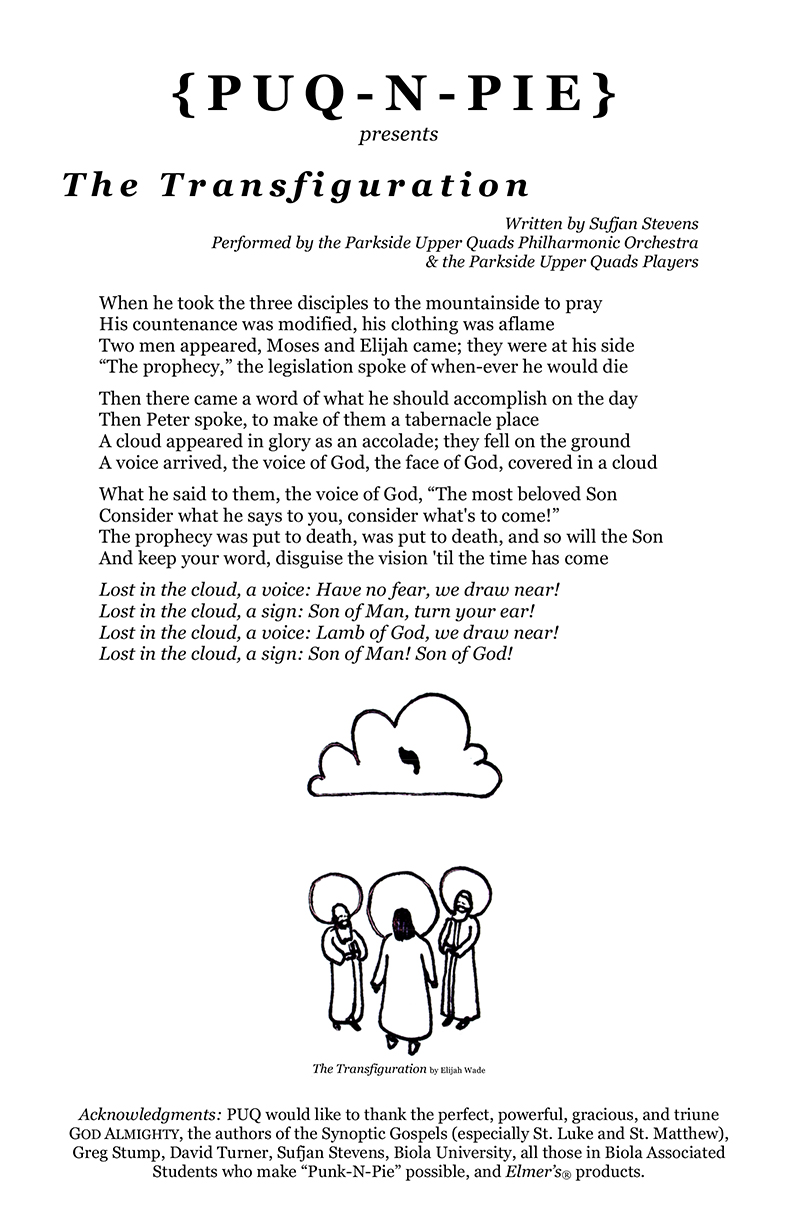 The Transfiguration Flyer